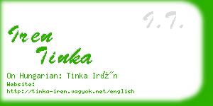 iren tinka business card